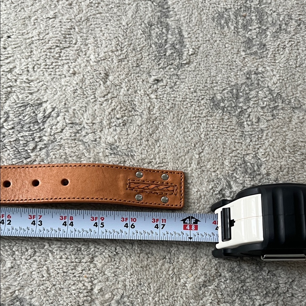 MICHAEL Michael Kors Leather Studded Belt with Silver Buckle, XL, NWT - Picture 5 of 6